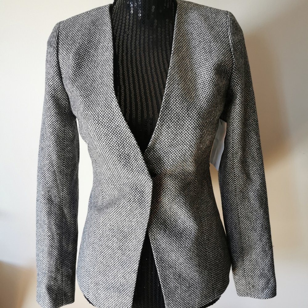 Emerson Rose Tweed Wool Blend Blazer Size 0